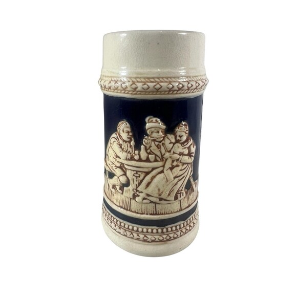 VTG Beer Stein Mug Made in Occupied Japan German Style Hand Painted Artwork 7" T - Picture 5 of 9